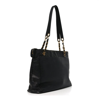 Chanel Caviar Flap Shoulder Bag Black 3 of 9