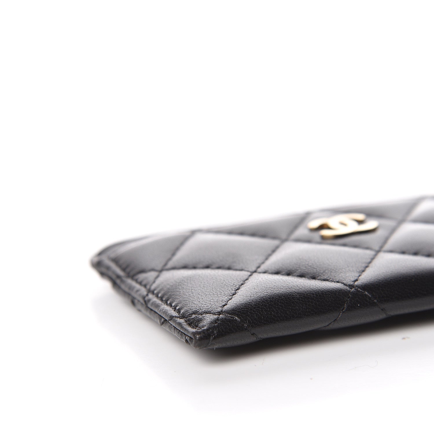 Chanel Lambskin Quilted Card Holder Black 10 of 13