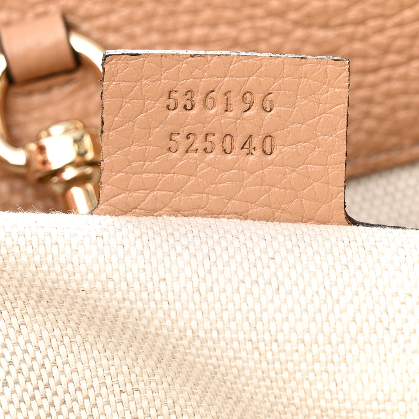Pebbled Calfskin Medium Soho Chain Shoulder Bag Camelia