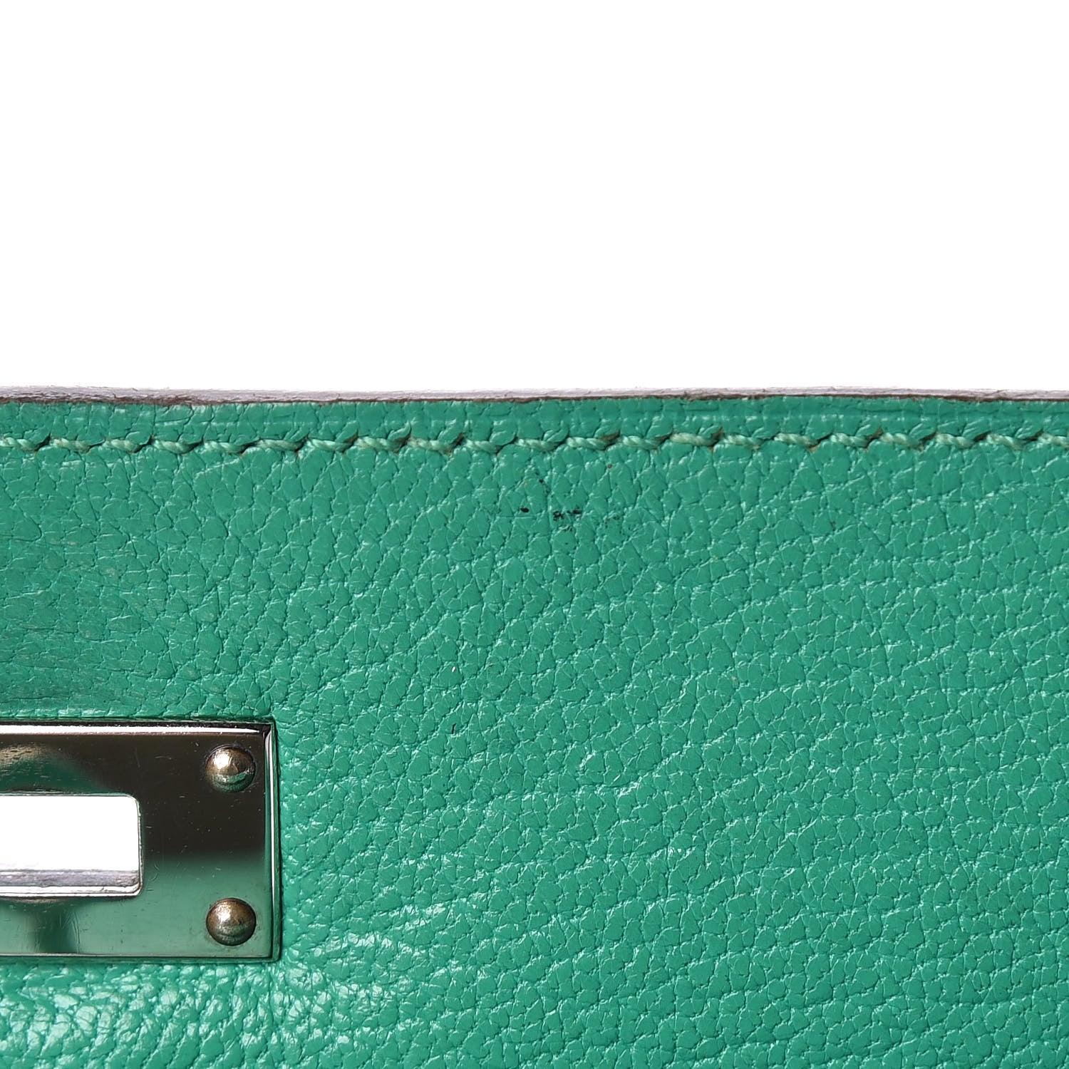 Hermes Chevre Mysore Kelly Longue Wallet Menthe 24 of 24
