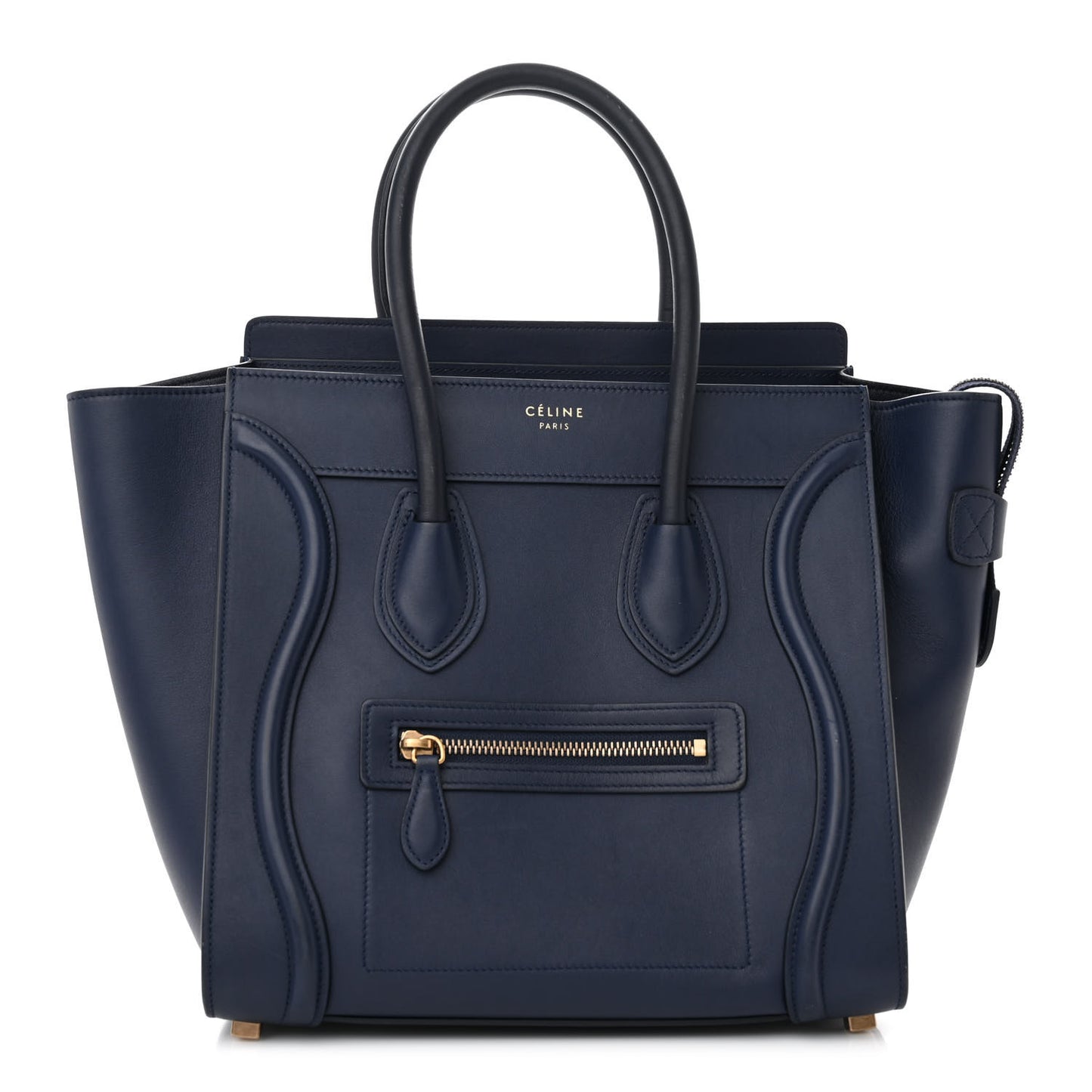 Smooth Calfskin Micro Luggage Navy Blue