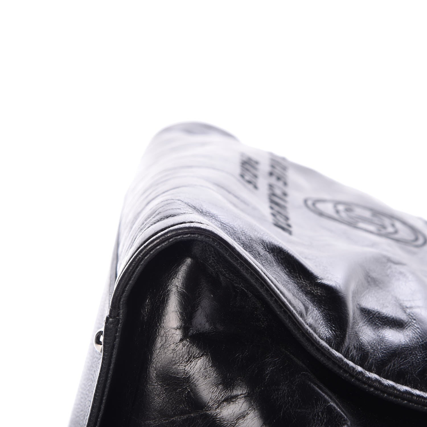 Chanel Glazed Calfskin Large Deauville Tote Black 12 of 14