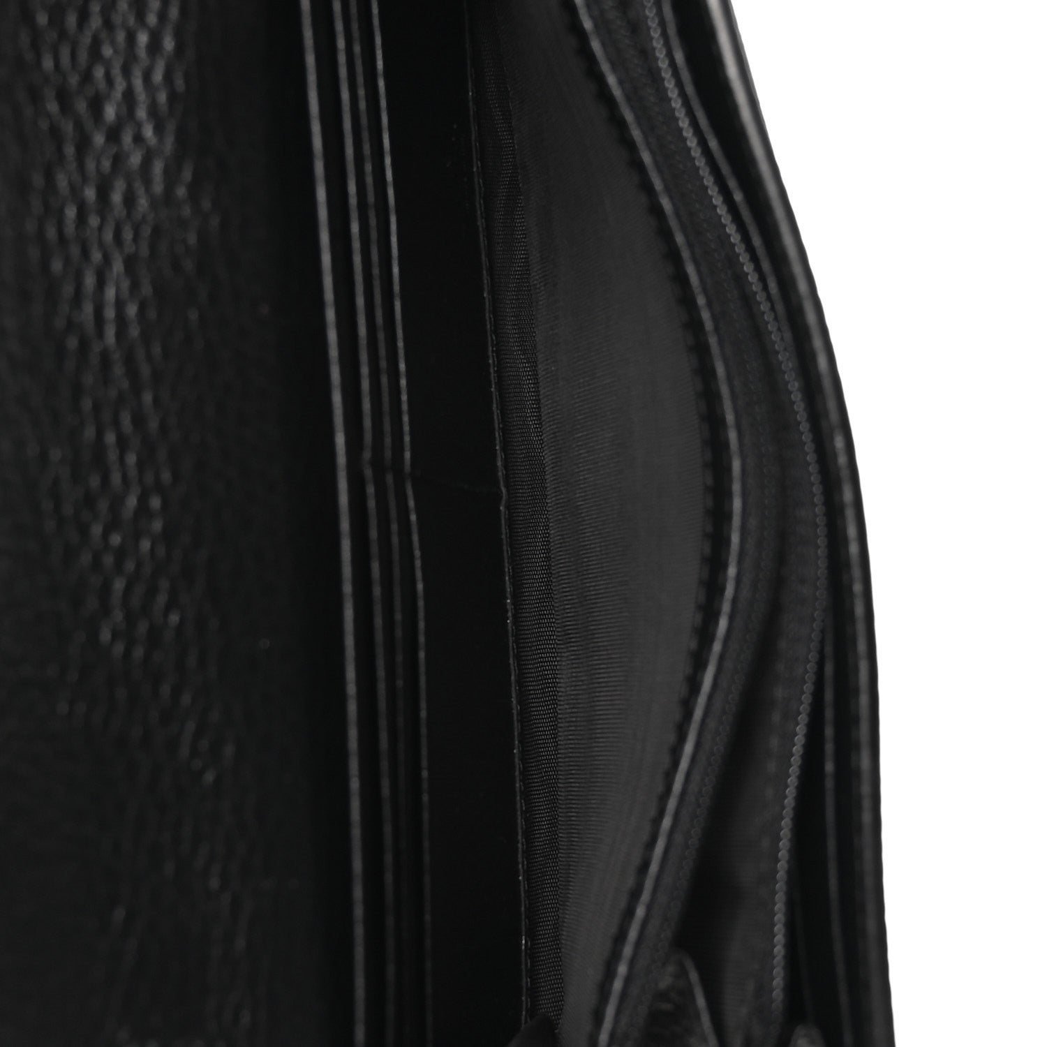 Gucci Dollar Calfskin GG Supreme Monogram Petite GG Marmont Wallet Chain Bag Black Beige Ebony 5 of 11