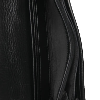Gucci Dollar Calfskin GG Supreme Monogram Petite GG Marmont Wallet Chain Bag Black Beige Ebony 5 of 11
