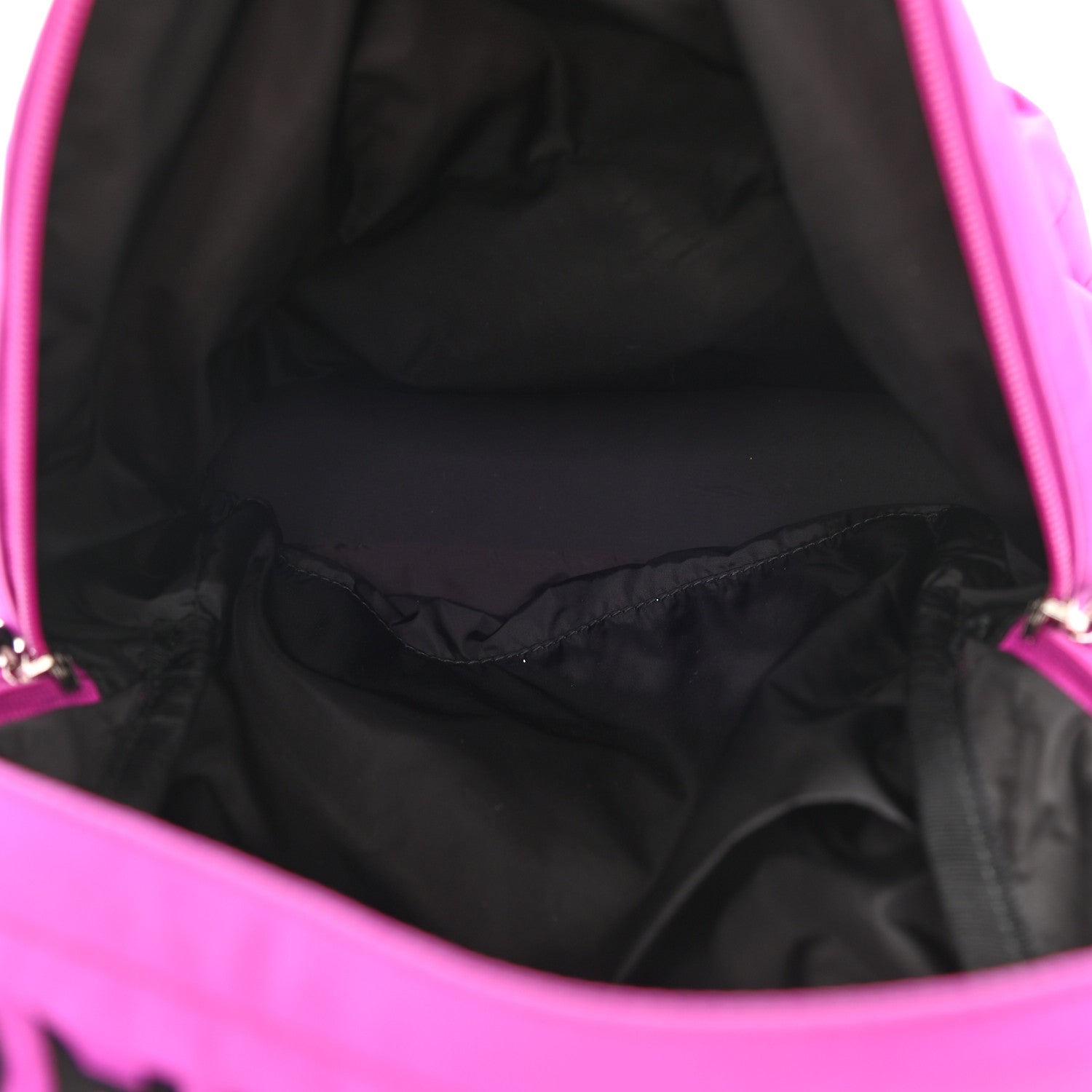 Balenciaga Sport Nylon Logo Embroidered S Wheel Backpack Fuchsia Black 5 of 11