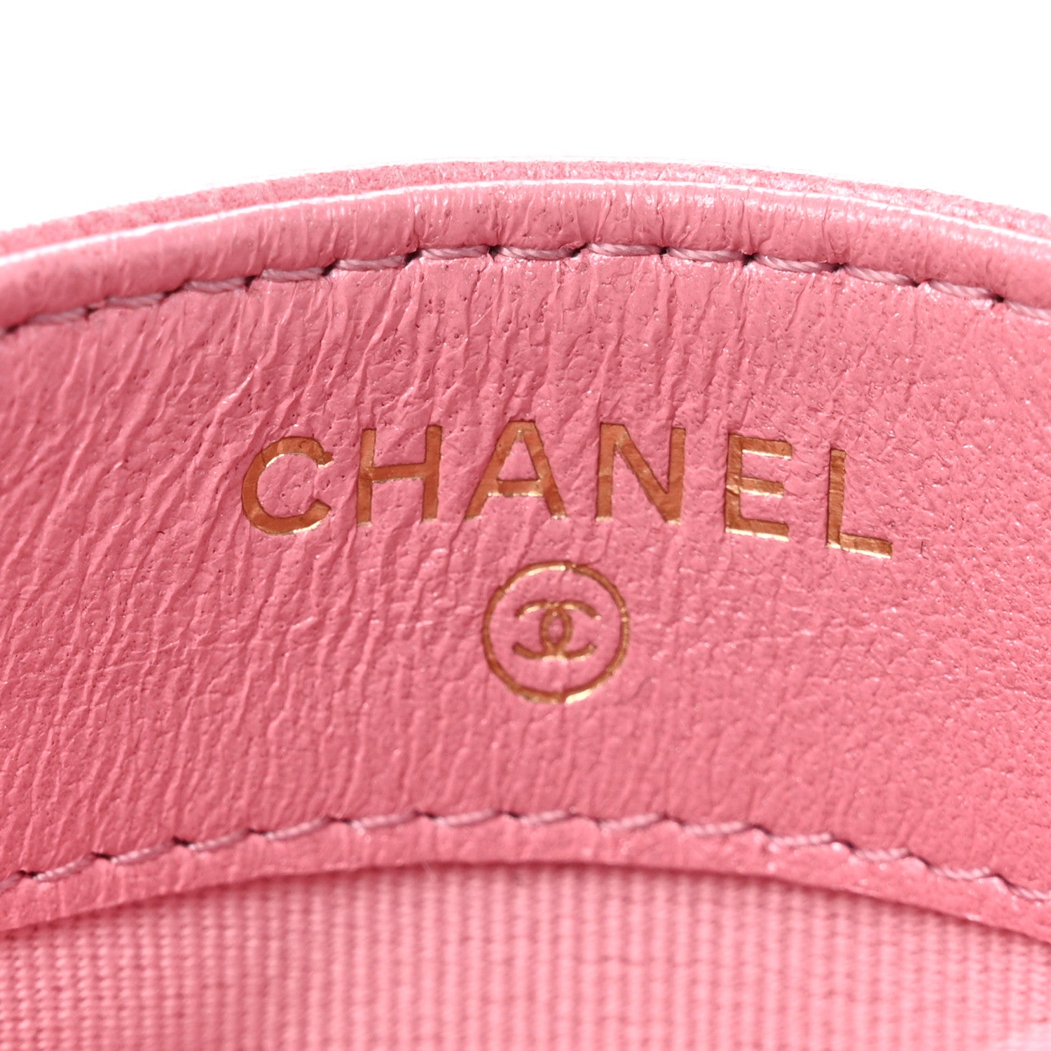 Chanel Cloudy Pearly Goatskin Quilted Card Holder Pink 4 of 9