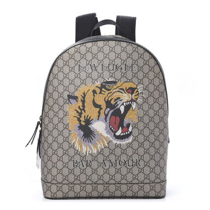 Gucci GG Supreme Monogram L'Aveugle Par Amour Print Dome Backpack 1 of 10