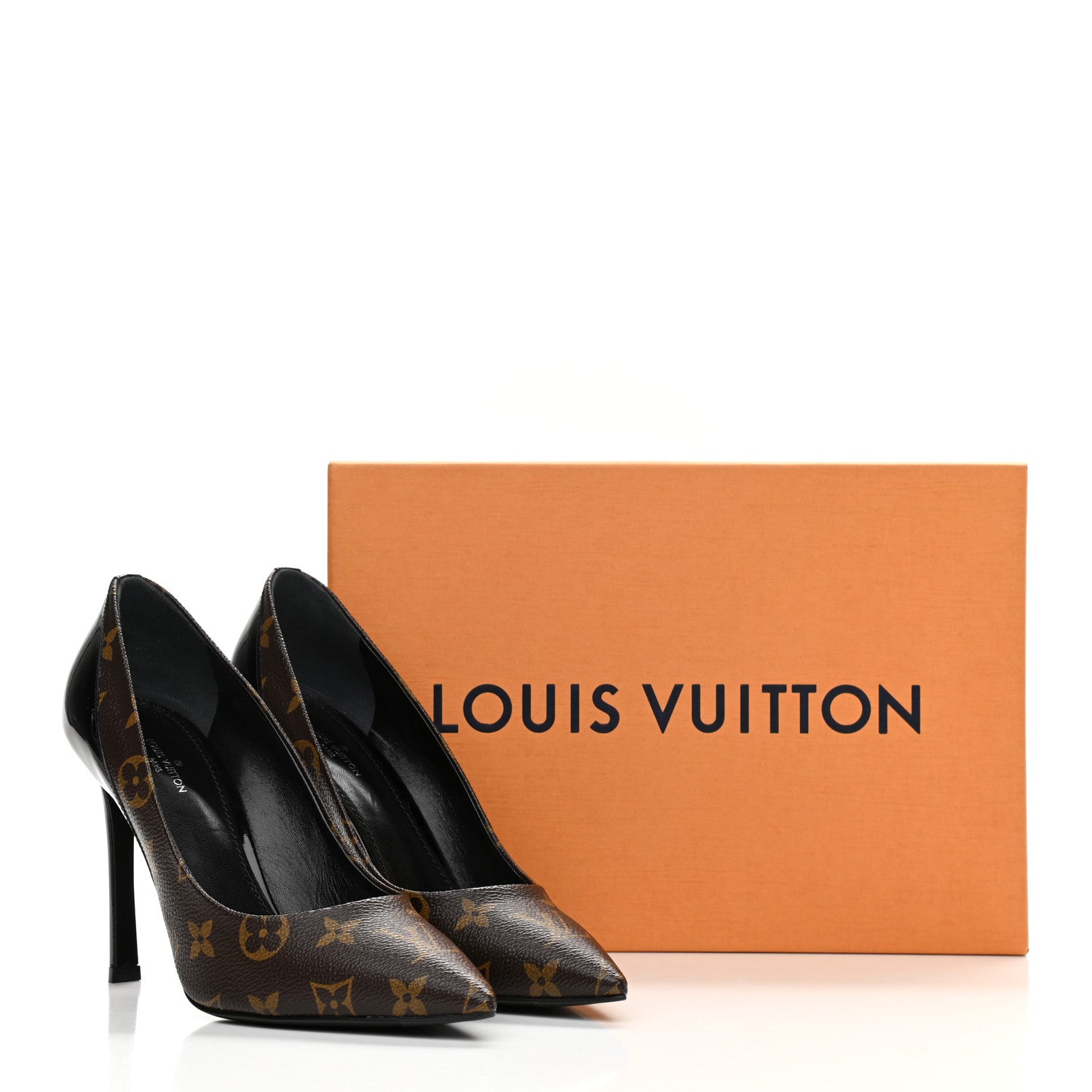 Louis Vuitton Monogram Cherie Pumps 38 Black 10 of 10