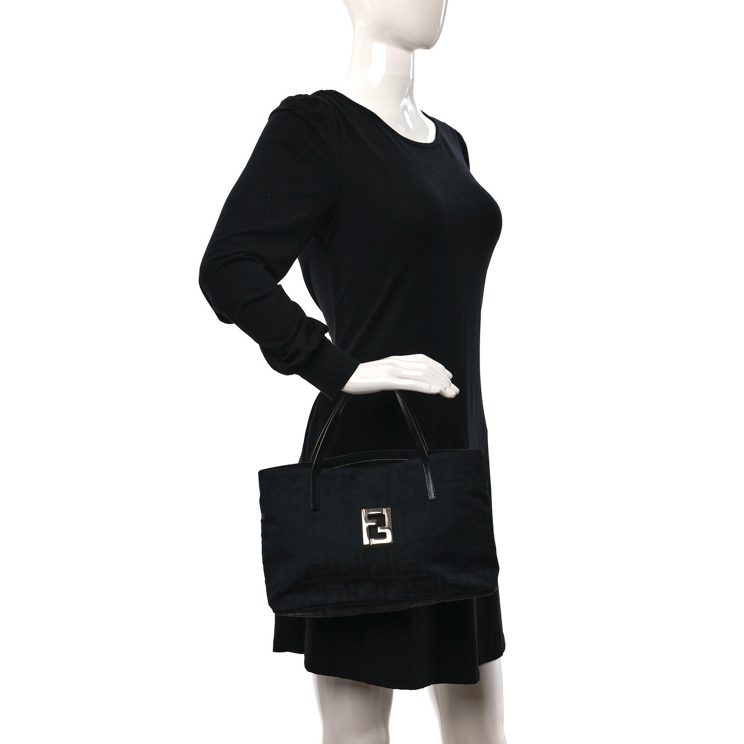 Fendi Zucca Tote Black 2 of 10