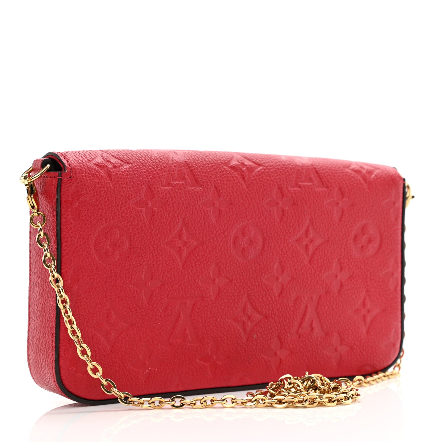 Empreinte Pochette Felicie Chain Wallet Scarlet