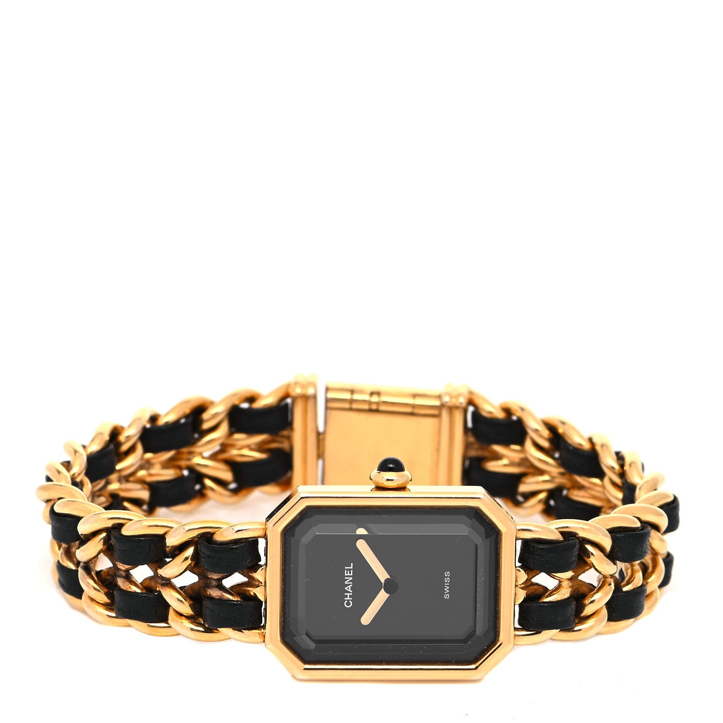 Stainless Steel Lambskin 20mm Chain Premiere Quartz Watch Gold L