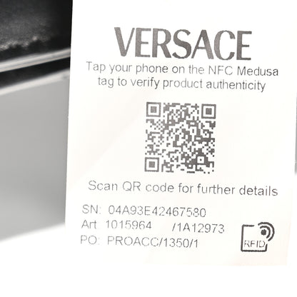 Versace Nappa Quilted Kleio Shoulder Bag Black 7 of 10