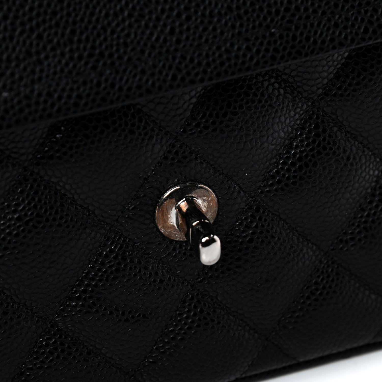 Chanel Caviar Quilted Jumbo Double Flap Black 14 of 15
