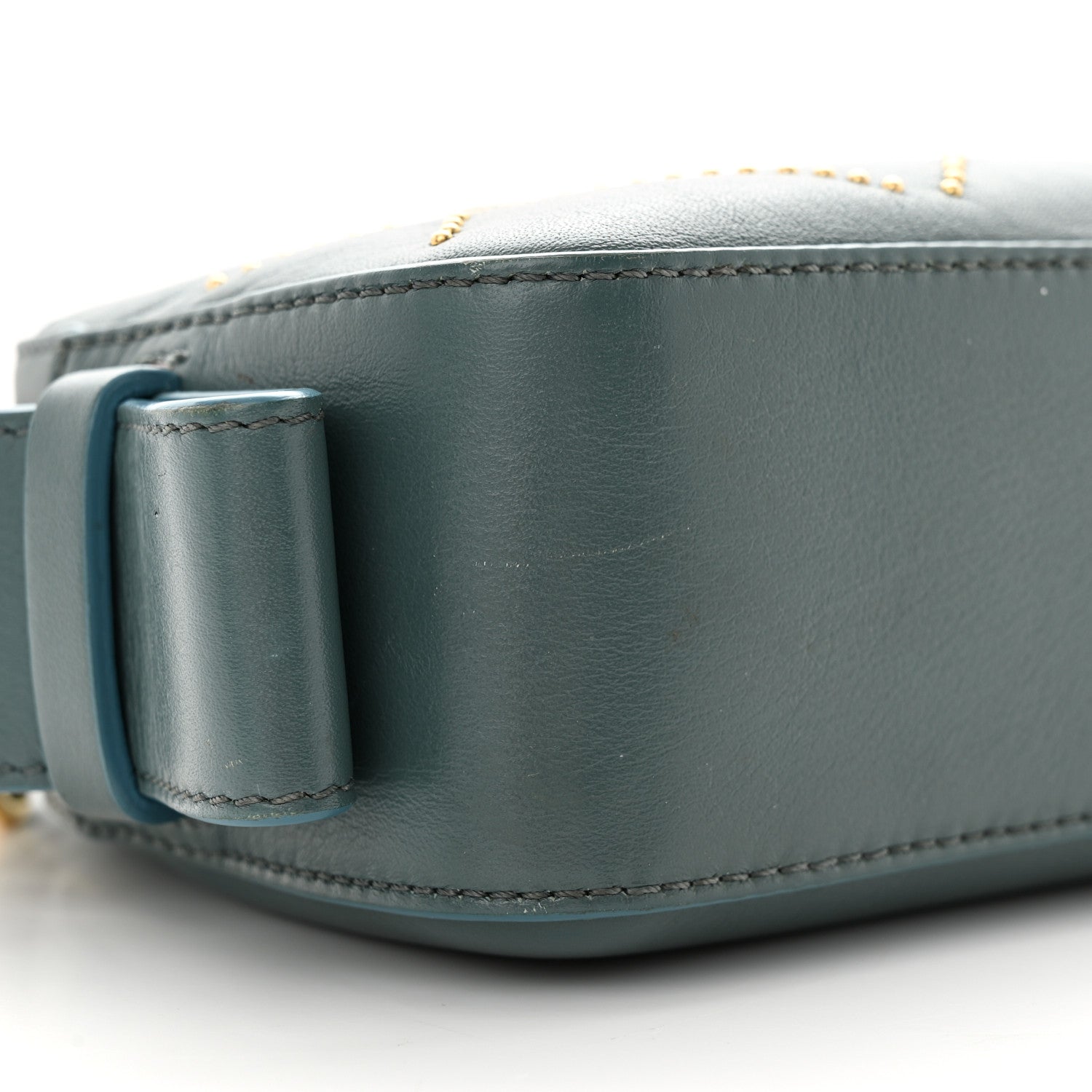 Chloe Smooth Calfskin Little Horses Embroidered Shoulder Bag Cloudy Blue 9 of 24