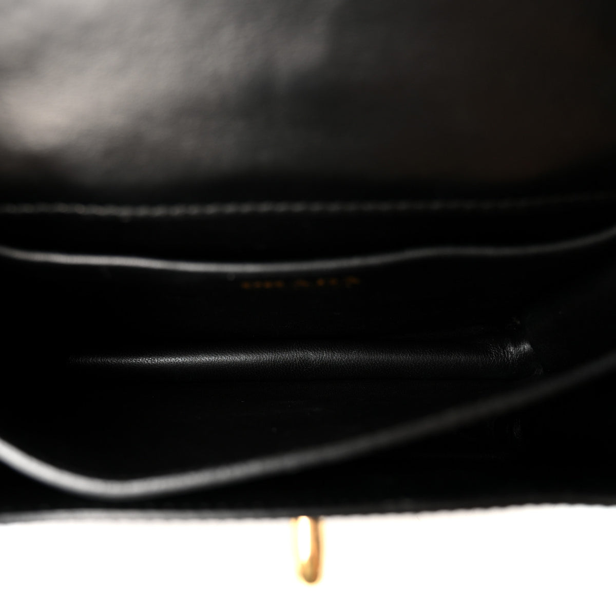 Saffiano Symbole Flap Shoulder Bag Black