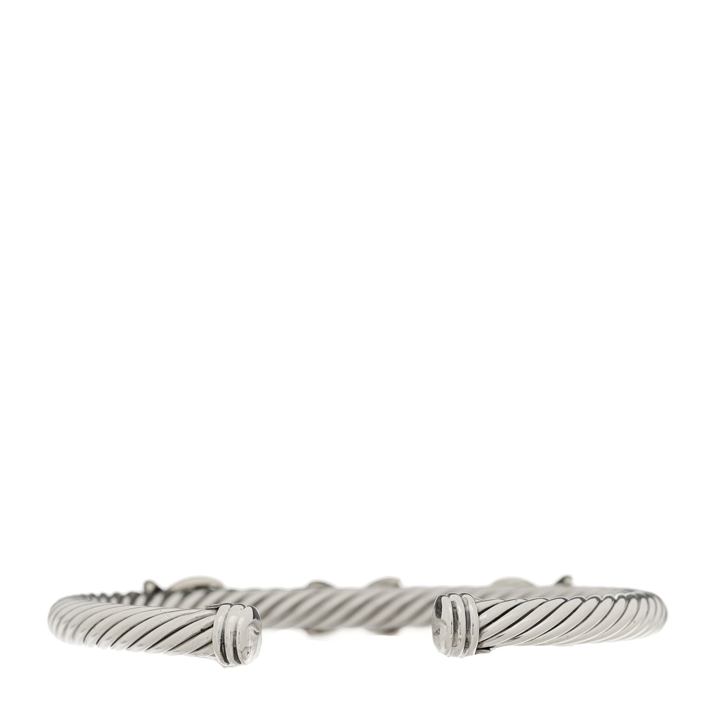 Sterling Silver 14K Yellow Gold 5mm Triple X Cable Bracelet