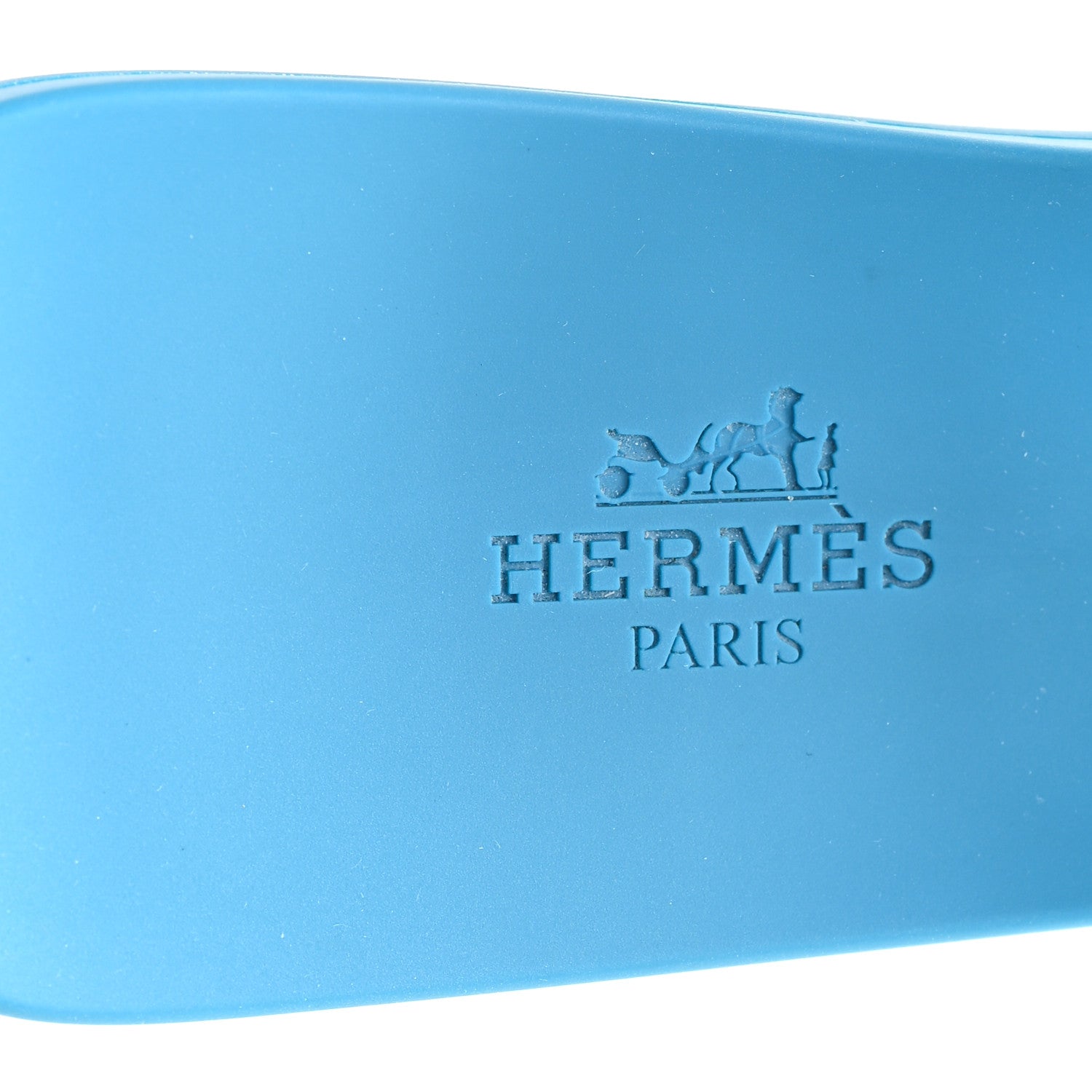 Hermes Rubber Aloha Sandals 38 Bleu Vif 8 of 9