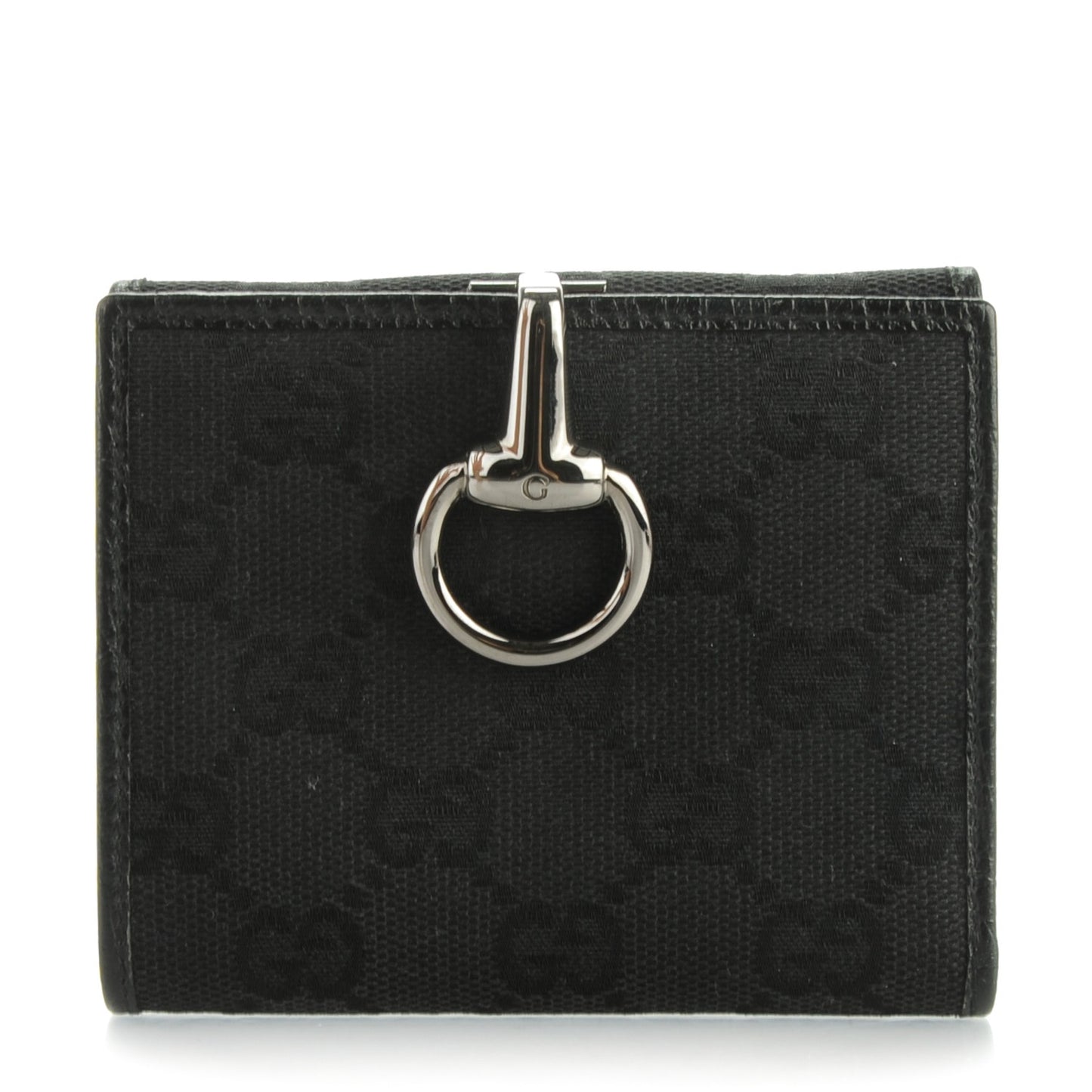 Monogram Glam French Flap Wallet Black