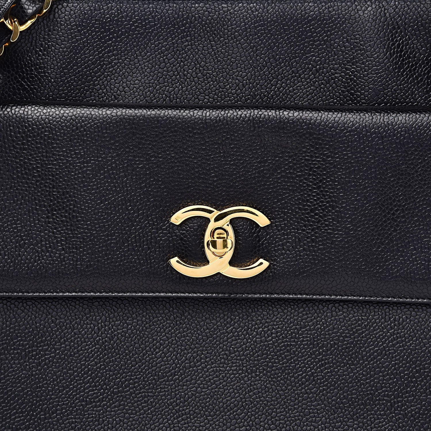 Chanel Caviar CC Shoulder Bag Black 11 of 11