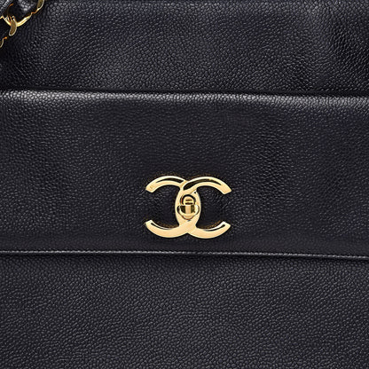 Chanel Caviar CC Shoulder Bag Black 11 of 11