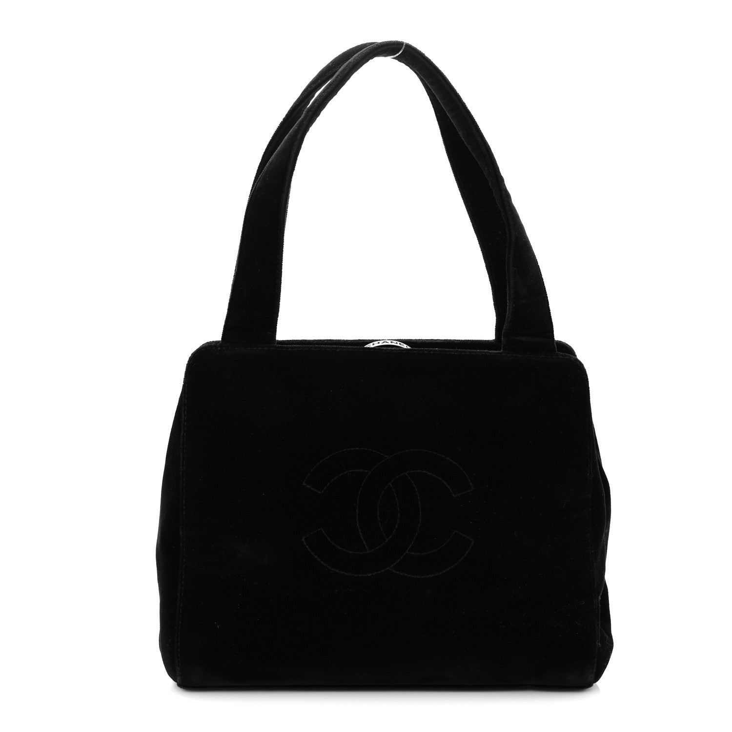 Chanel Velvet CC Shoulder Bag Black 1 of 21