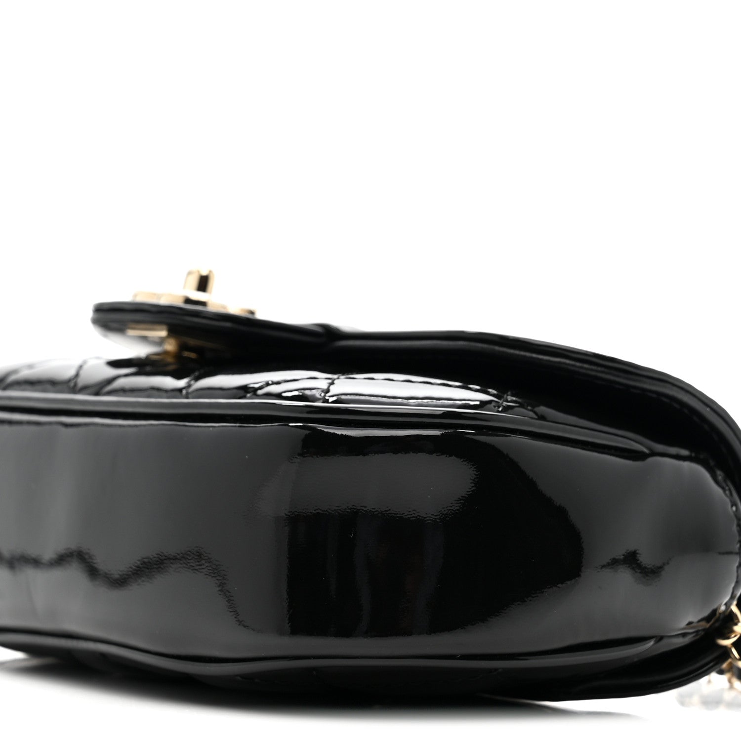 Chanel Patent Calfskin Quilted Mini Clutch Black 10 of 10