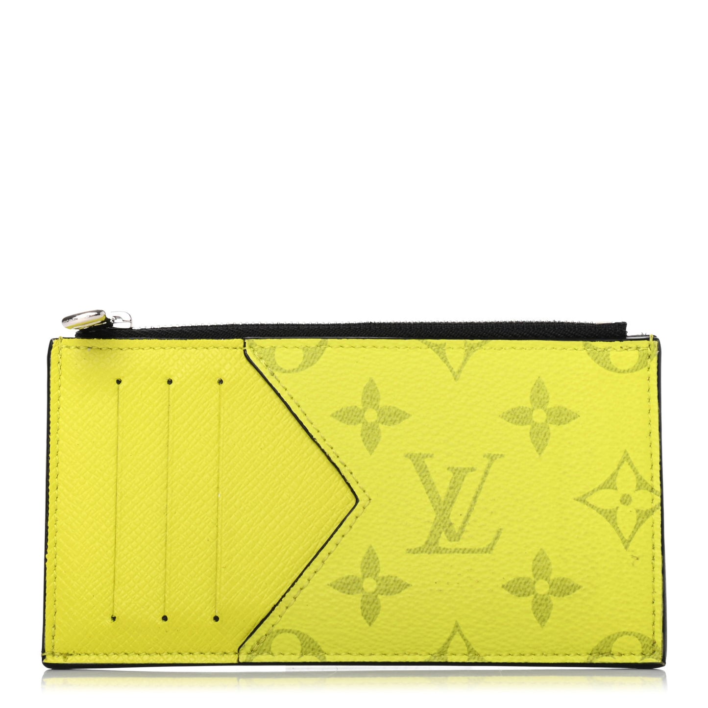 Monogram Taiga Coin Card Holder Yellow