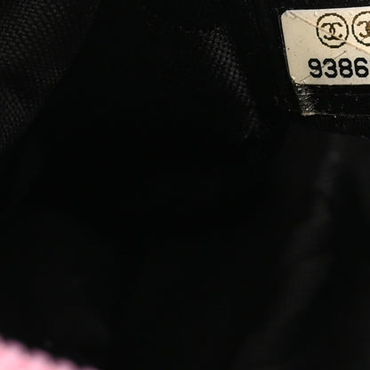 Chanel Calfskin Quilted Cambon Pochette Pink Black 6 of 10