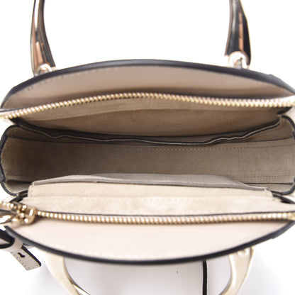 Chloe Smooth Calfskin Suede Embellished Small Pixie Bag Abstract White 4 of 10