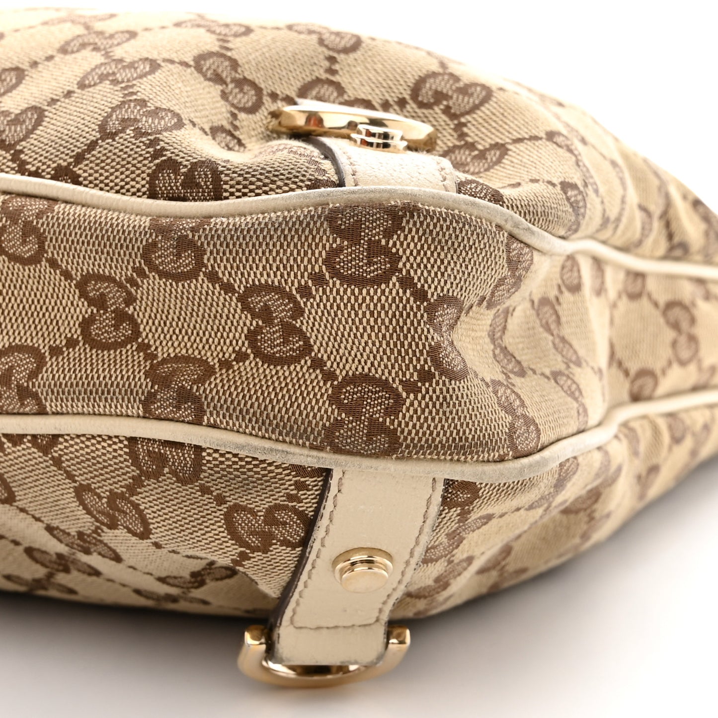 Monogram Large Abbey D Ring Hobo Off White