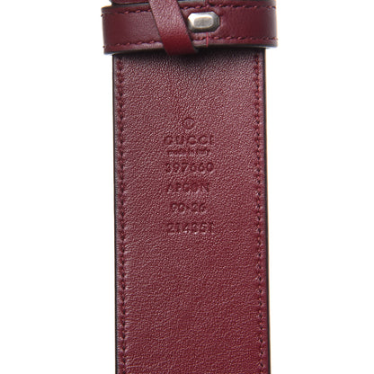 Gucci Moon Calfskin Nickel Double G 40mm Belt 90 36 Strong Red 6 of 6