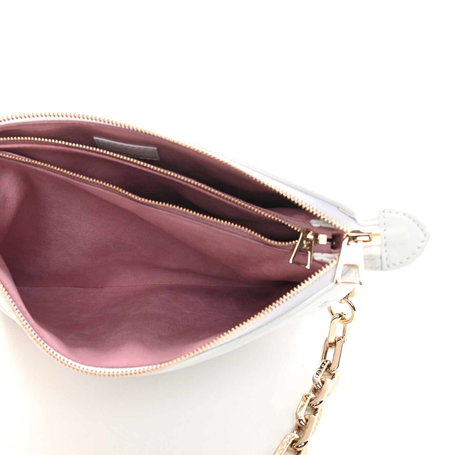 Louis Vuitton Lambskin Embossed Monogram LV Garden Coussin PM Cream 7 of 14