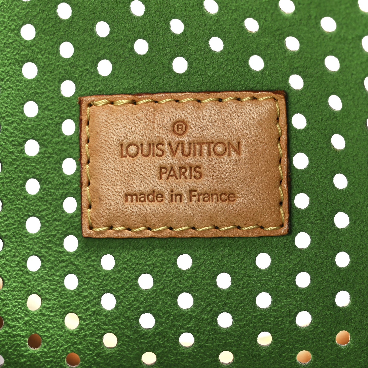 Monogram Perforated Speedy 30 Green