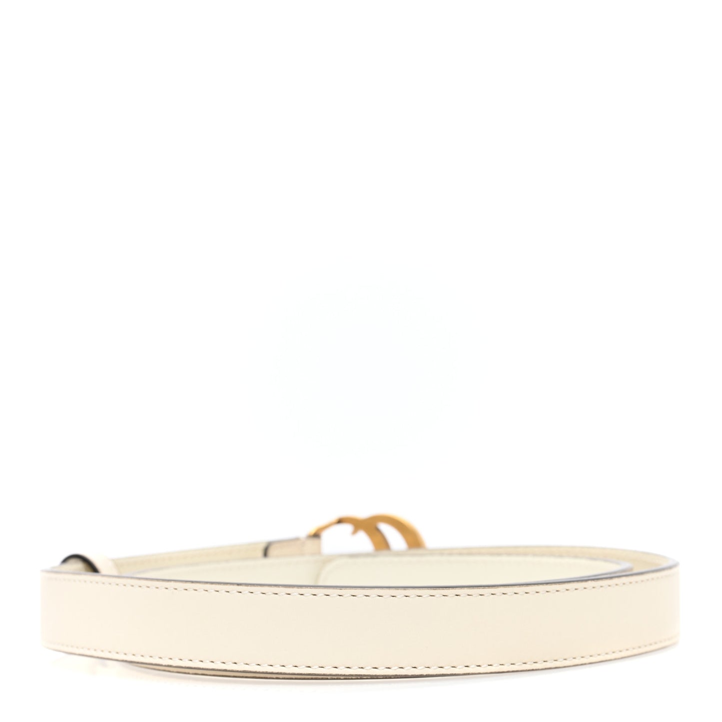 Calfskin Double G 20mm Belt 80 32 Mystic White