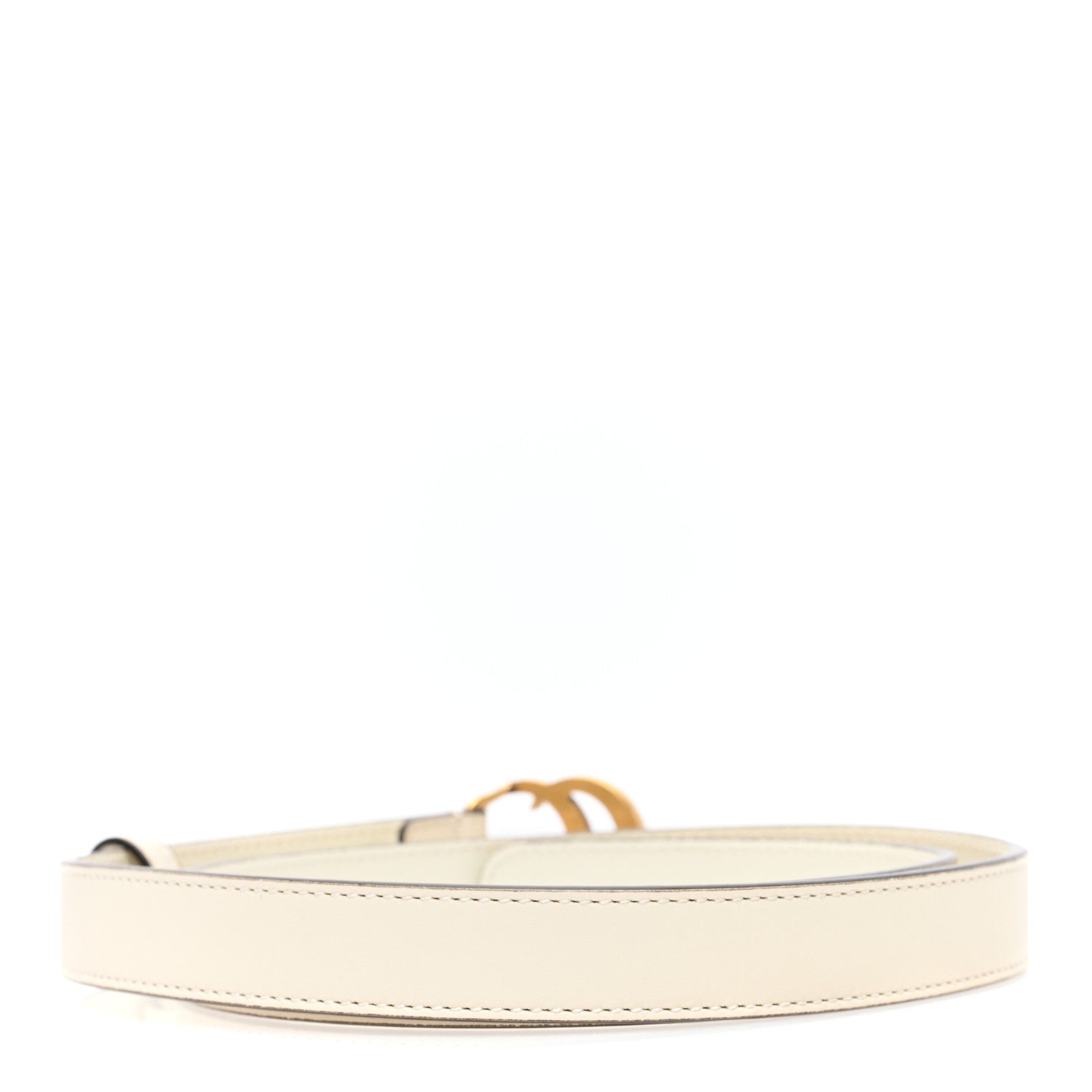 Gucci Calfskin Double G 20mm Belt 80 32 Mystic White 2 of 5