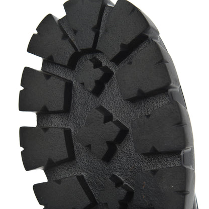 Prada Spazzolato Rois Re-Nylon Metal Triangle Logo Mens Monolith Pouch Pocket 60mm Combat Boots 8.5 Black 9 of 16