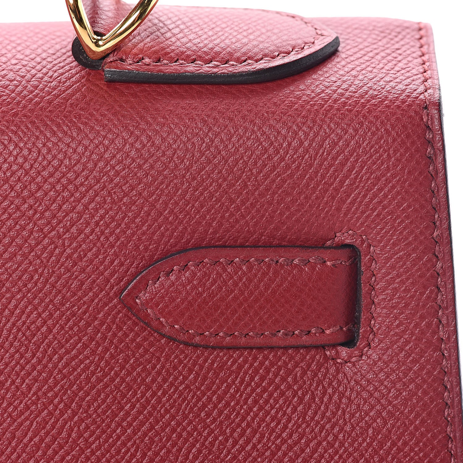 Hermes Epsom Kelly Sellier 32 Rouge Grenat 15 of 35