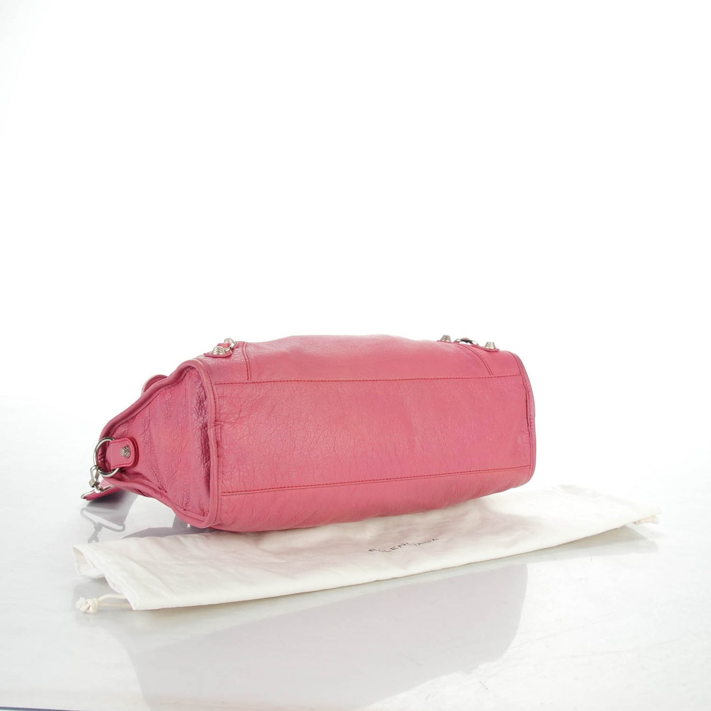 Agneau Giant 12 Silver Hardware City Rose Bombon Raspberry
