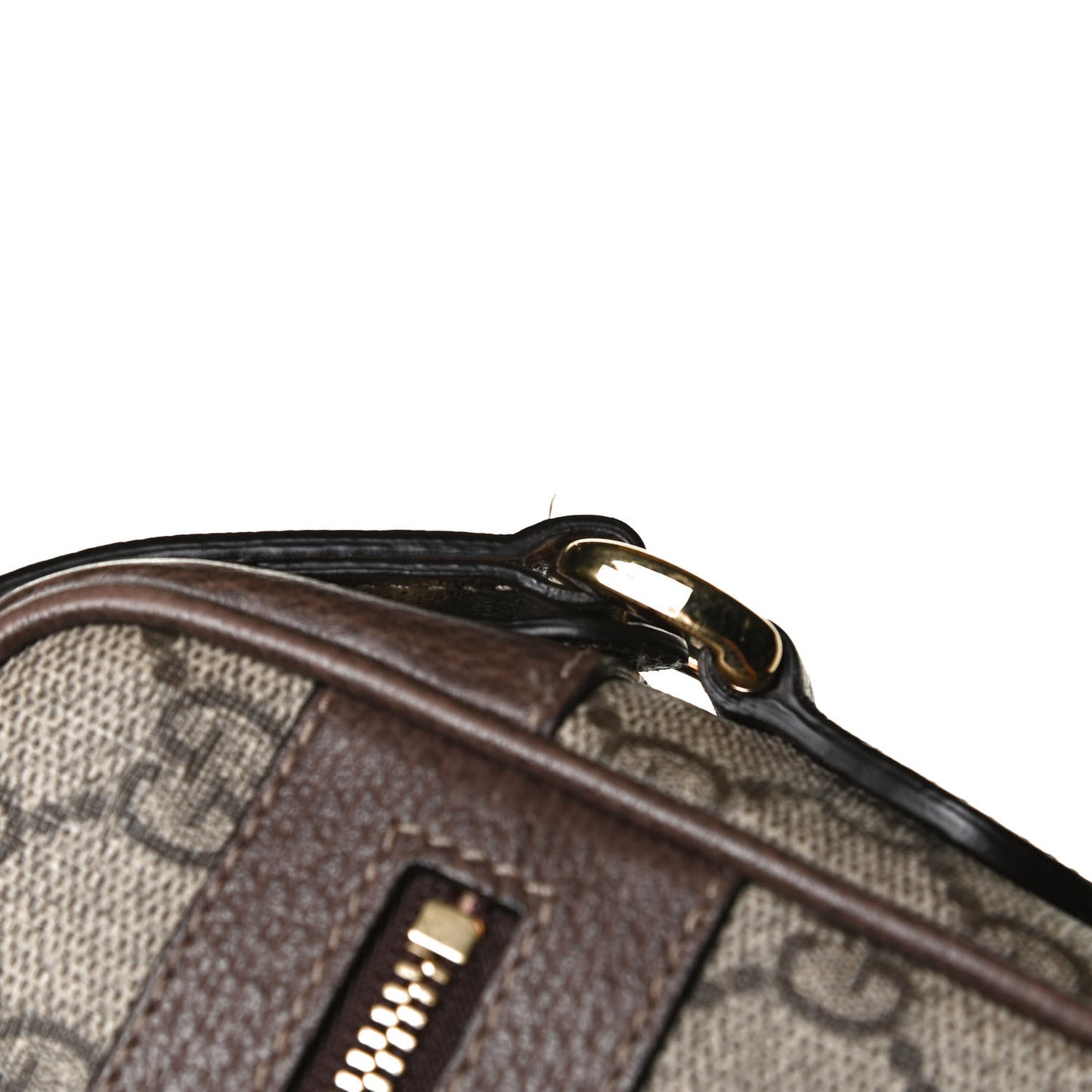 GG Supreme Monogram Web Mini Ophidia Shoulder Bag Brown