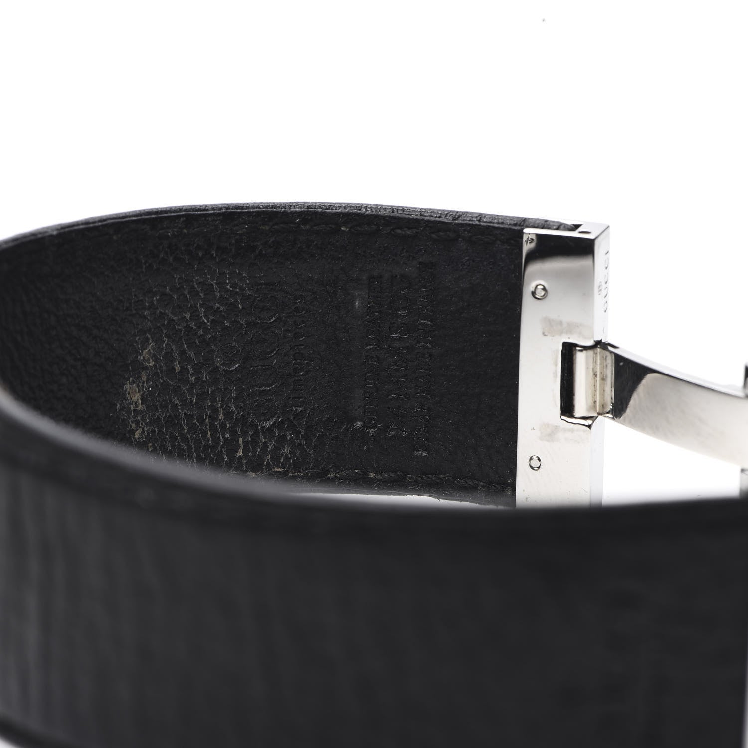Gucci Stainless Steel Calfskin 18mm 7800S Quartz Watch Black 7 of 11