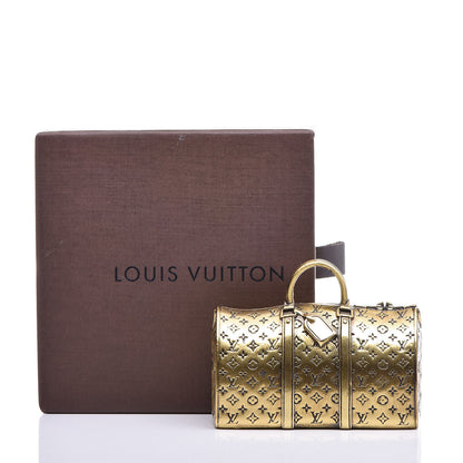 Louis Vuitton Antique Brass Keepall Paperweight 4 of 4