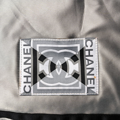 Chanel Metallic Nylon Sport CC Messenger Dark Silver 7 of 19