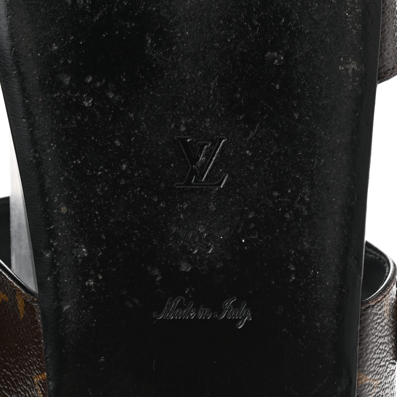 Louis Vuitton Monogram Bom Dia Mule Sandals 39 Black 6 of 8