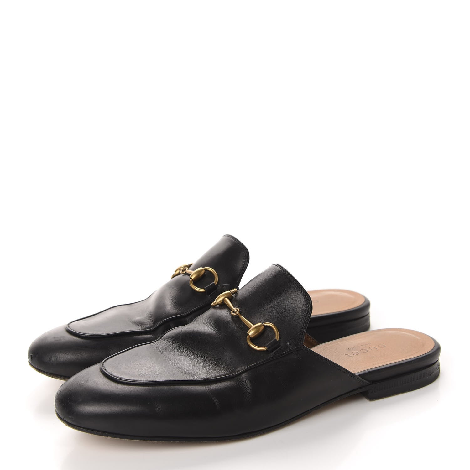 Gucci Calfskin Womens Princetown Slippers 38 Black 3 of 12