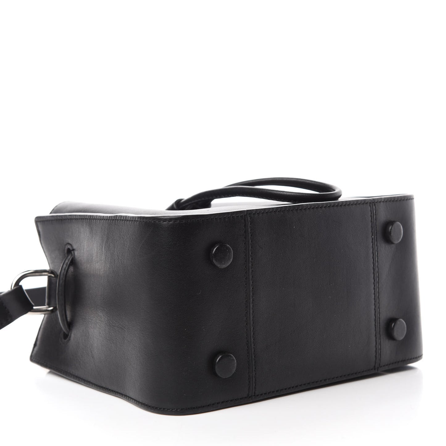 Smooth Calfskin Mini Soleil Bucket Bag Black