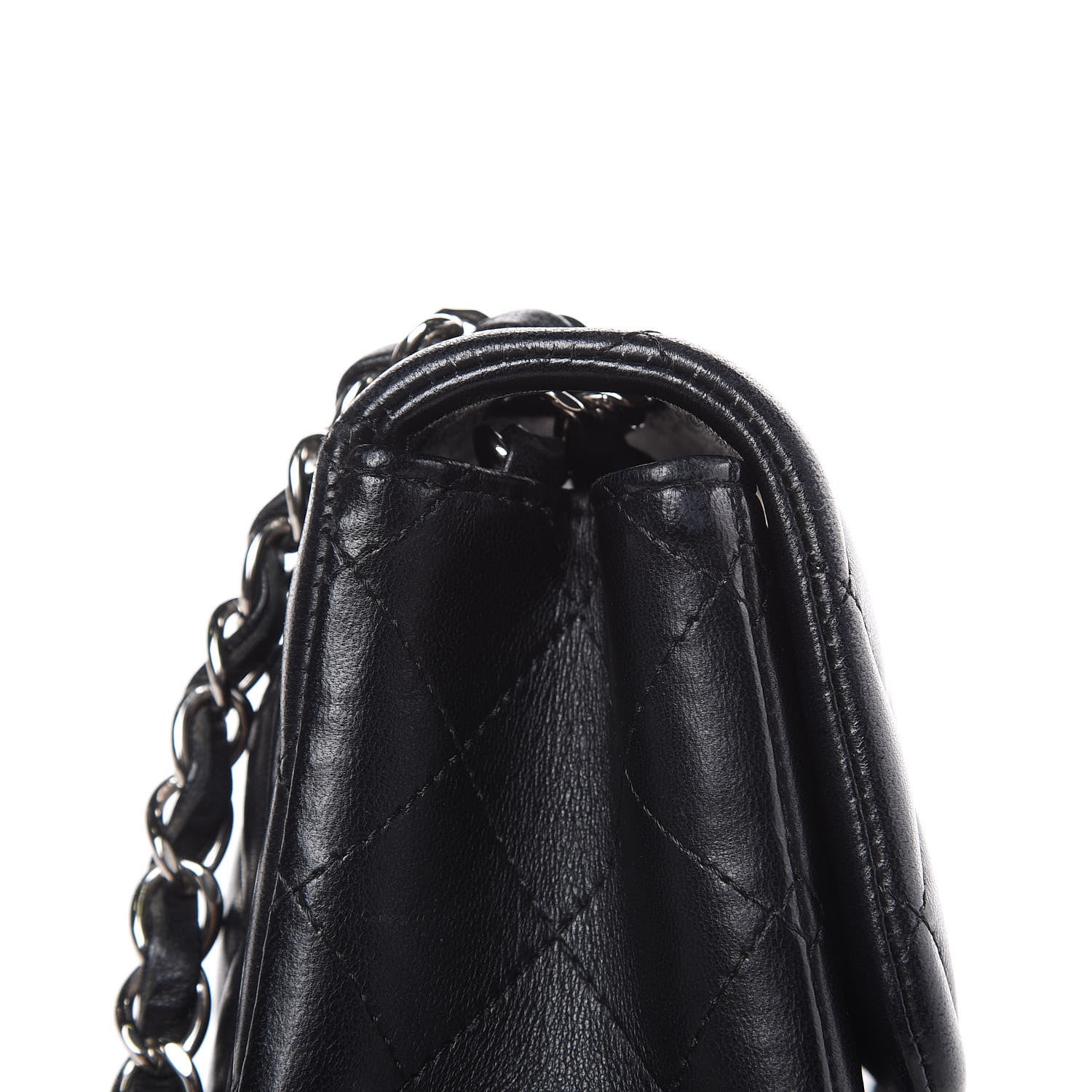 Chanel Lambskin Quilted Mini Square Flap Black 12 of 13