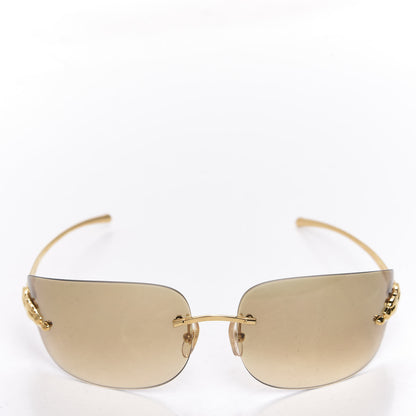 Cartier Panthere De Sunglasses Gold 2 of 8