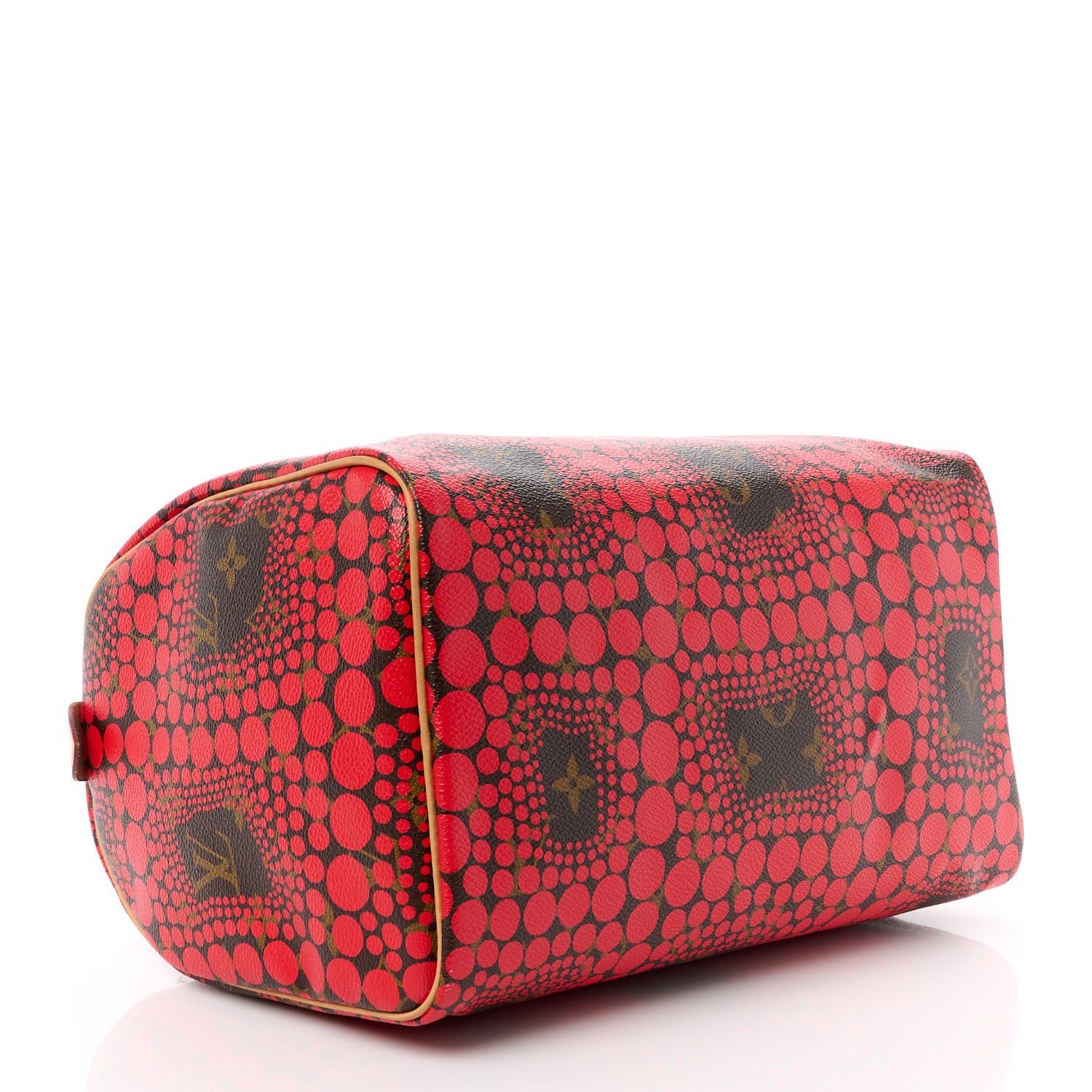 Louis Vuitton LOUIS VUITTON Monogram Kusama Town Speedy 30 Red 4 of 14