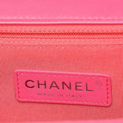 Chanel Patent Quilted Large Boy Flap Pink 7 of 9