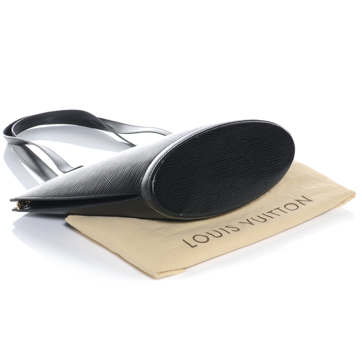 Epi Saint Jacques PM Long Straps Black